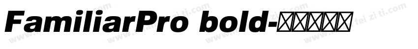 FamiliarPro bold字体转换